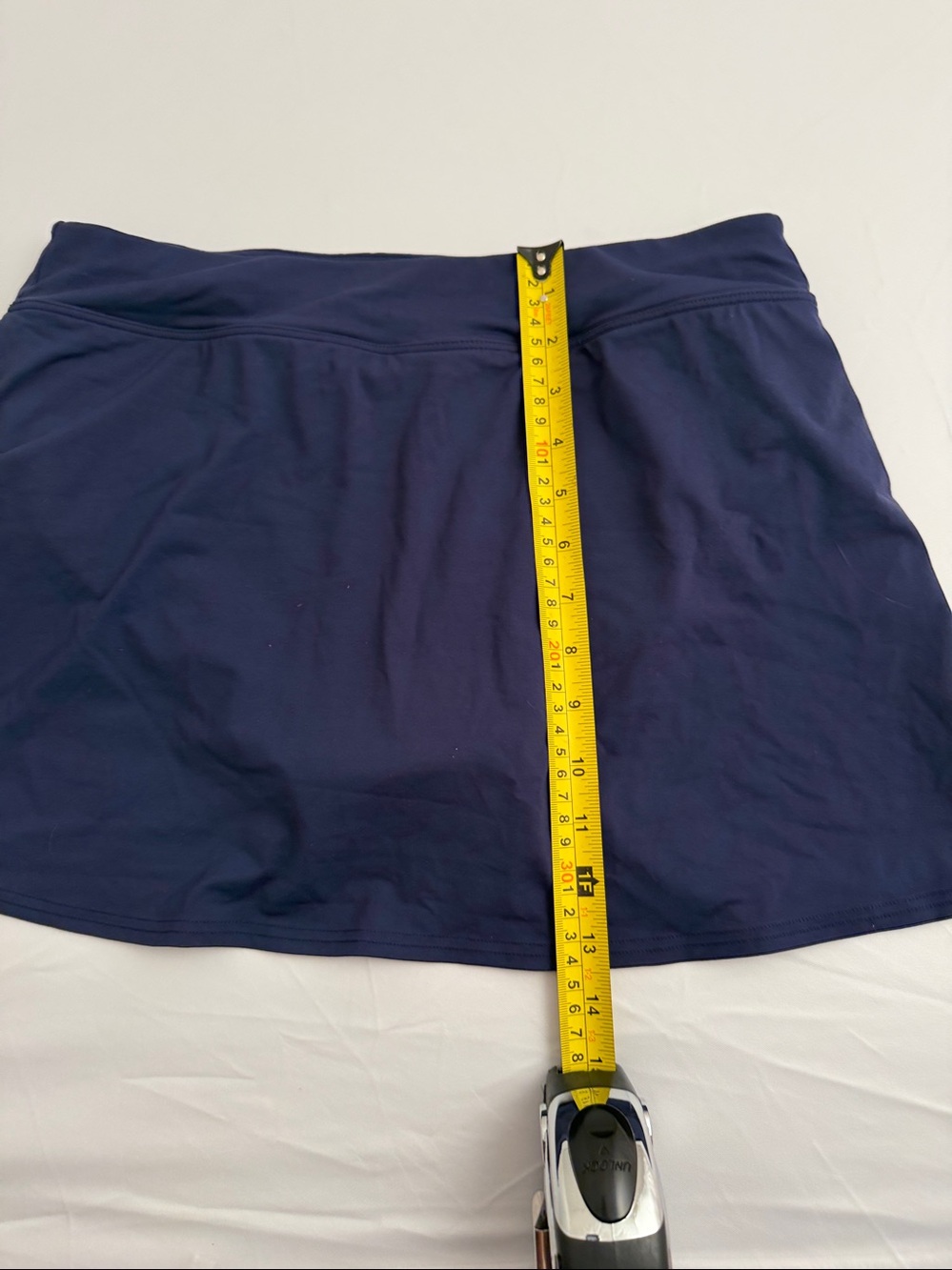 Lands End Deep Sea Navy Blue skirt swim bottom 8 - Picture 5 of 7